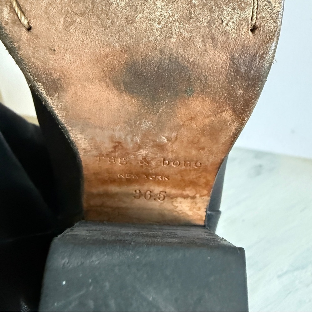 Rag & Bone Classic Newbury Black Ankle Bootie Size 6.5 - Picture 12 of 15